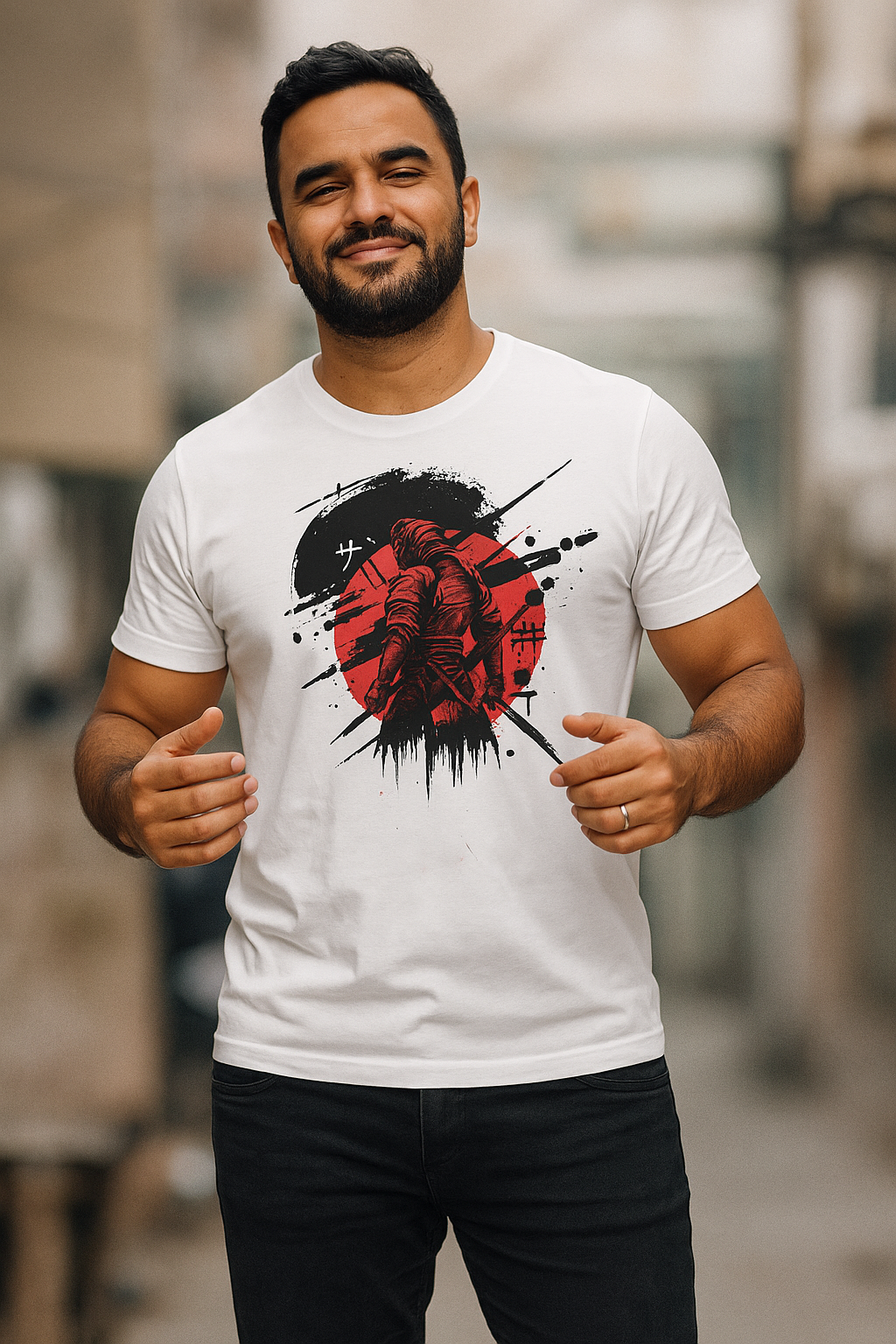 New Dravon Graphic Tee – Trending Samurai Edition